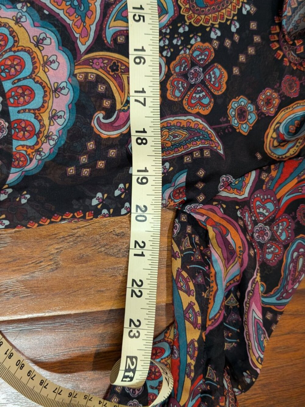 Tristan Paisley Print Blouse NWT Size Medium - Picture 11 of 12